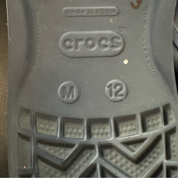 Crocs CrocBand Men’s Blue Thong Sandals Shoes 12 Slip On Shower Gym Flip Flops - Picture 9 of 9